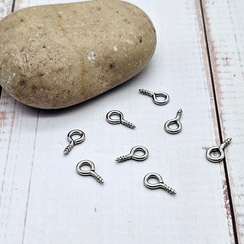 50 pitons 10x5mm acier inoxydable