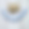 26 perles alphabet lettres silicone bleu pastel