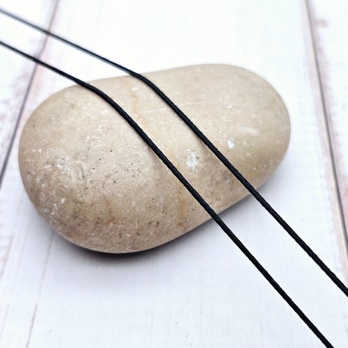 Fil élastique noir 1mm – 22 mètres