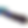 Porte-clés avec perles lampwork et à facettes dans des nuances de bleu : "deep blue"