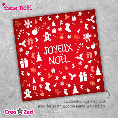 Carte De Noel Originale Theme Cadeaux Mix Rouge Enveloppe Comprise Un Grand Marche