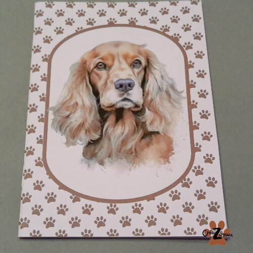 Carnet de note - chien - cocker