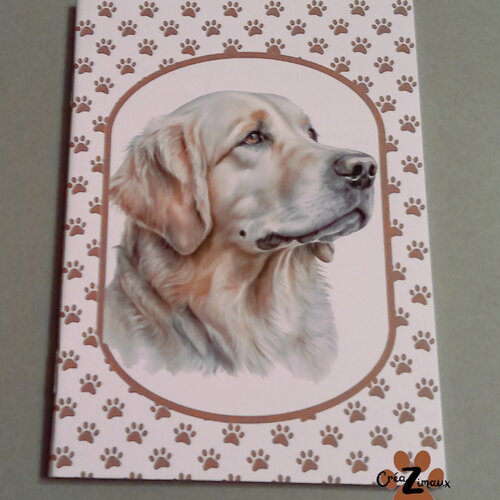 Carnet de note - chien - golden retriever