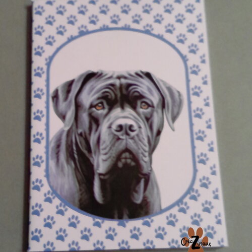 Carnet de note - chien - cane corso