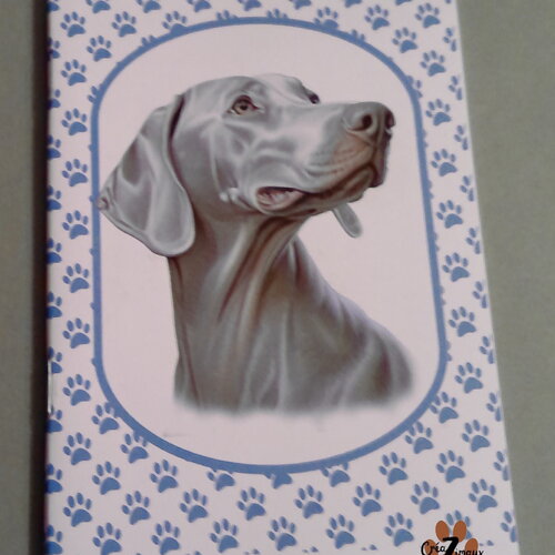 Carnet de note - chien - braque de weimar