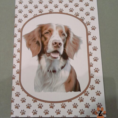 Carnet de note - chien - epagneul breton