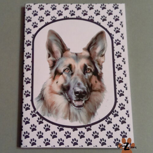 Carnet de note - chien - berger allemand
