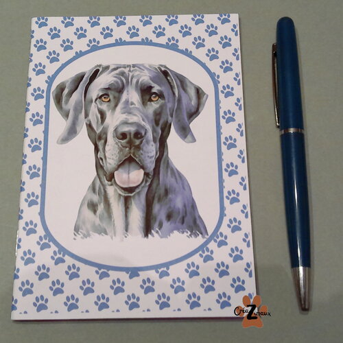 Carnet de note - chien - dogue allemand