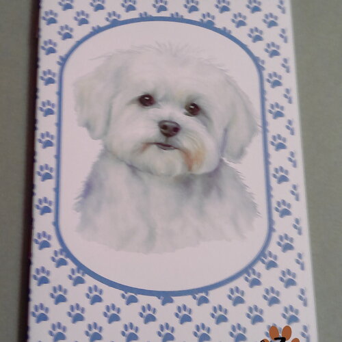 Carnet de note - chien - bichon maltais