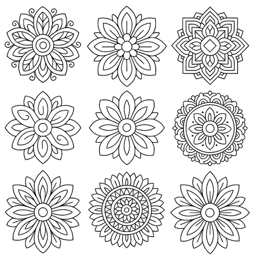 Livre de mandalas à colorier