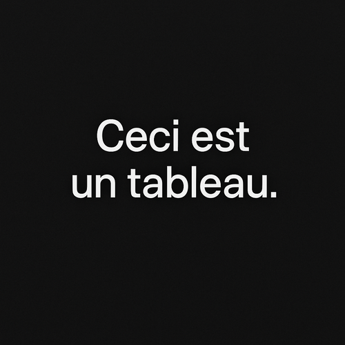 Affiche minimaliste imprimable “ceci est un tableau.”