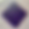 Éponge tawashi violette, carré lavable, zéro déchet