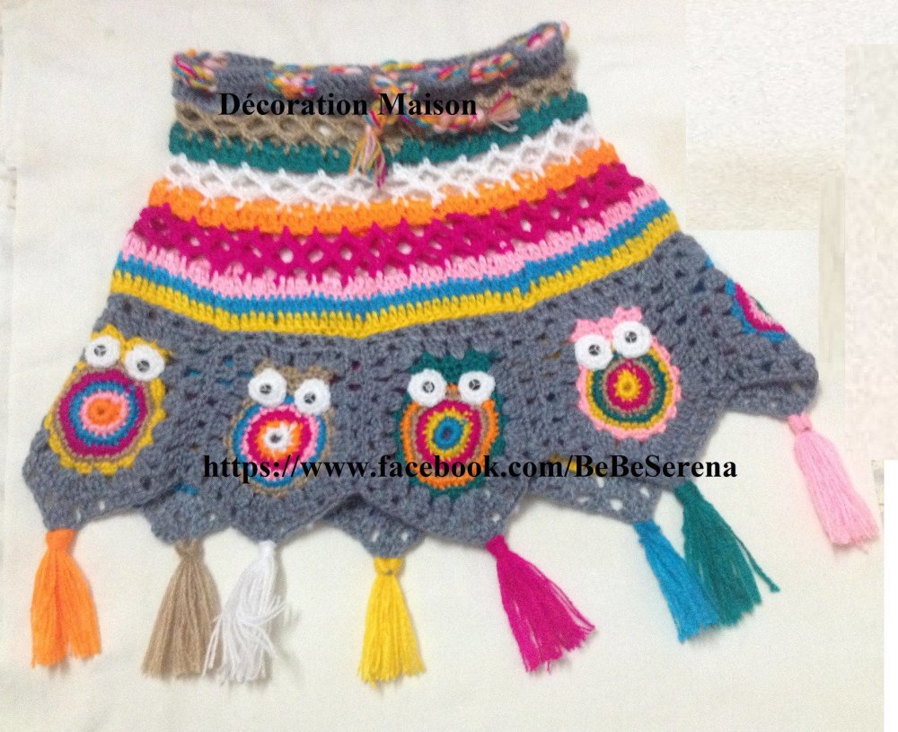 jupe au crochet pour fillette