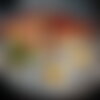 Lot dinette au crochet alimentation jouet fruits et légumes, viande...