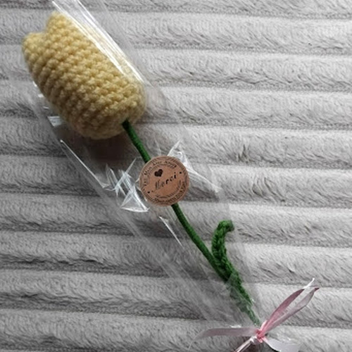 Tulipe au crochet fleur artificielle, tulipe fait main au crochet