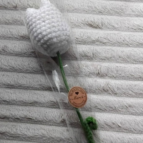 Tulipe au crochet fleur artificielle, tulipe fait main au crochet