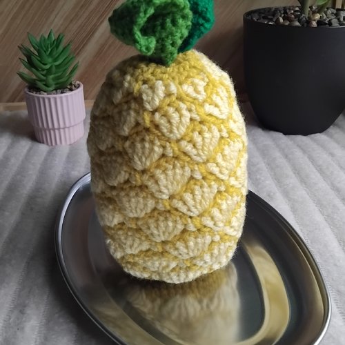 Ananas  au crochet décoration intérieure ou dînette crochet