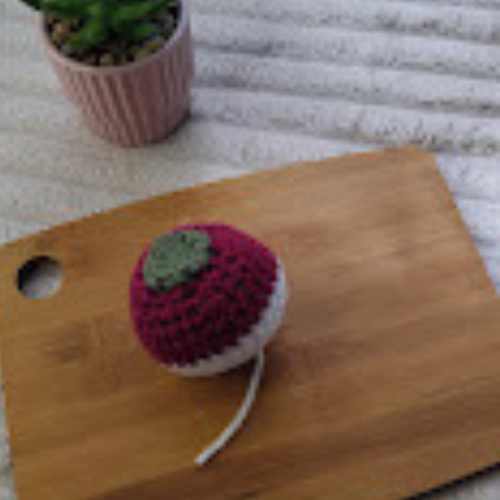 Navet légumes dinette crochet, jouet lavable