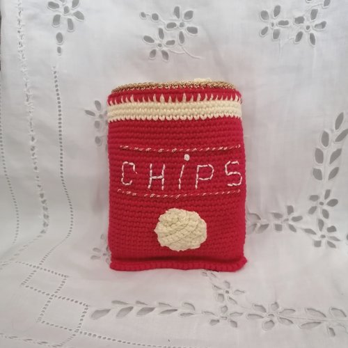 Paquet de chips au crochet pour dînette ou marchande au crochet