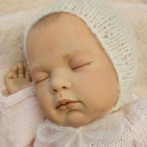 Bonnet pour bébé fille ou garçon, béguin réalisé au tricot en laine délicate, accessoire pour séance photo naissance 3 mois 6 mois