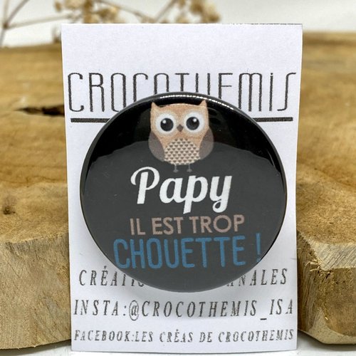 Badge papy chouette