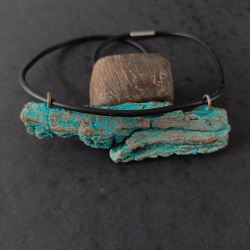 Pendentif "écorce"