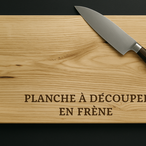 Planche à découper en frêne massif – fabrication artisanale