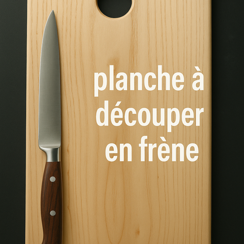 Planche à découper en frêne massif – fabrication artisanale