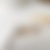 Boucles d'oreilles puces minimaliste ethnique en acier inoxydable doré et cabochon 10mm effet marbre blanc en argile polymère pour femme