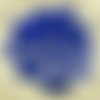 20pcs mat profond bleu nuit agité plat rond de disque un trou de verre tchèque perles de rondelle de sku-30080
