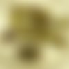 12pcs picasso jaune verre tchèque pressé perles rondes agité disque rondelle un trou rustique rugueu sku-30099
