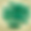 20pcs mat vert émeraude agité plat rond de disque un trou de verre tchèque perles de rondelle de 8mm sku-30075
