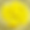 20pcs mat jaune agité plat rond de disque un trou de verre tchèque perles de rondelle de 8mm sku-30077