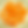 20pcs mat orange halloween agité plat rond de disque un trou de verre tchèque perles de rondelle de  sku-30078