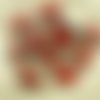 6pcs picasso opaque lite corail rouge brun arc-en-ciel de l'onde plane table ovale coupe sculptée tc sku-30142