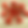 6pcs cristal mat bronze opaque lite rouge corail arc-en-ciel de l'onde plane table ovale coupe sculp sku-30152
