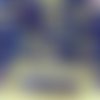 40pcs bleu opale vega violet lustre rond à facettes feu poli entretoise de verre tchèque perles de 6 sku-33219
