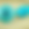 1pc crystal aqua bleu turquoise ab feuille de peau de serpent à la main le verre tchèque bouton tail sku-30768