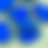 4pcs picasso brun opaque medium dark bleu saphir plat en forme de larme de la fenêtre de la table de sku-34353