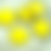 2pcs picasso opaque jaune brun plat rond 8edge fenêtre de la table de coupe pièce de verre tchèque p sku-28870