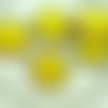 2pcs picasso orange opale jaune clair à brun plat rond 8edge fenêtre de la table de coupe pièce de v sku-28879