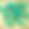 6pcs picasso brun opaque turquoise green plat ovale pétale de la fenêtre de la table de coupe tchèqu sku-28791