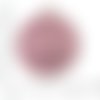 6pcs antique ton argent valentine rose patine laver fleur monnaie rond focal cercle strass paramètre sku-37077