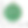 6pcs antique ton argent turquoise patine verte laver fleur monnaie rond focal cercle strass paramètr sku-37080