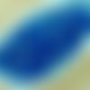 100pcs cristal capri blue ab demi-rond à facettes feu poli petite entretoise de verre tchèque perles sku-33086