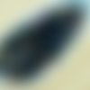 100pcs opaque jet noir métallique sliperit iris pourpre demi-rond à facettes feu poli petite entreto sku-33437
