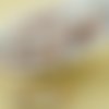 100pcs craie or blanc capri cuivre demi-verre tchèque ronde à facettes feu poli petites perles d'ent sku-31568