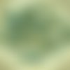 80pcs picasso en terre cuite vert beige le plus petit verre tchèque poignard perles de plat de feuil sku-28596