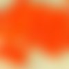 20pcs matte crystal jacinthe d'orange givrée halloween plat agité carré puce rondelle de verre tchèq sku-30669