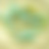 8pcs picasso brun opaque bleu clair ovale plat agité pétale de la fenêtre de la table de coupe tchèq sku-28801